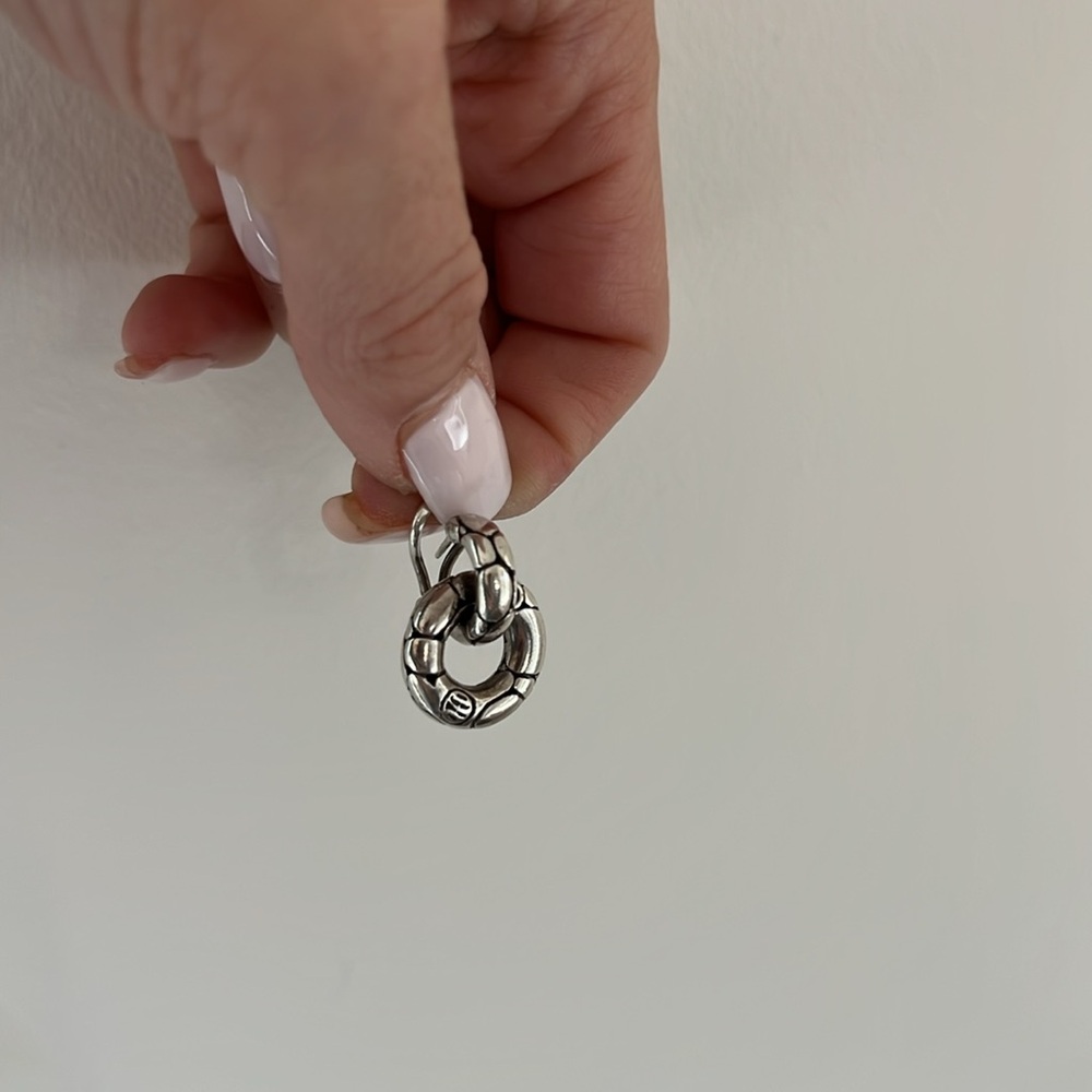 John Hardy Kali Pebble Door Knocker Earrings